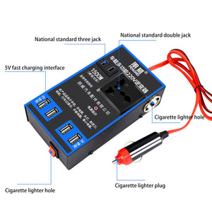 Car Power Inverter Mobile Phone USB Charging Adapter - Carxk